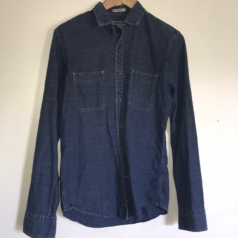 Jean long sleeve button down
